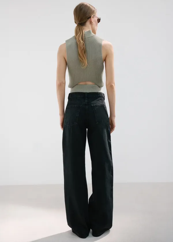 MANGO Danila High Rise Wide Leg Jeans - Image 2