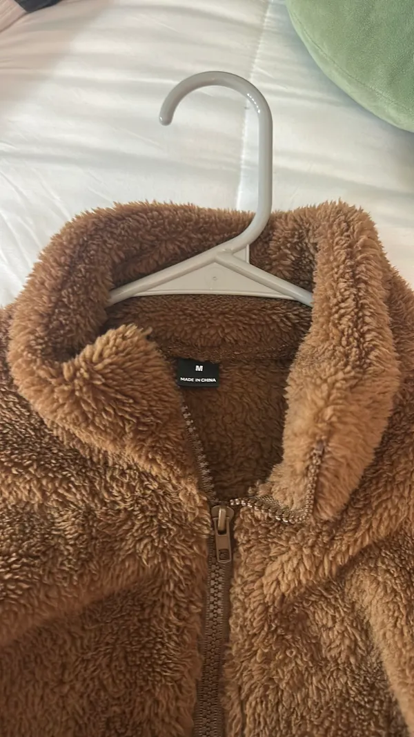 Shein Sherpa Cropped Jacket - Image 3