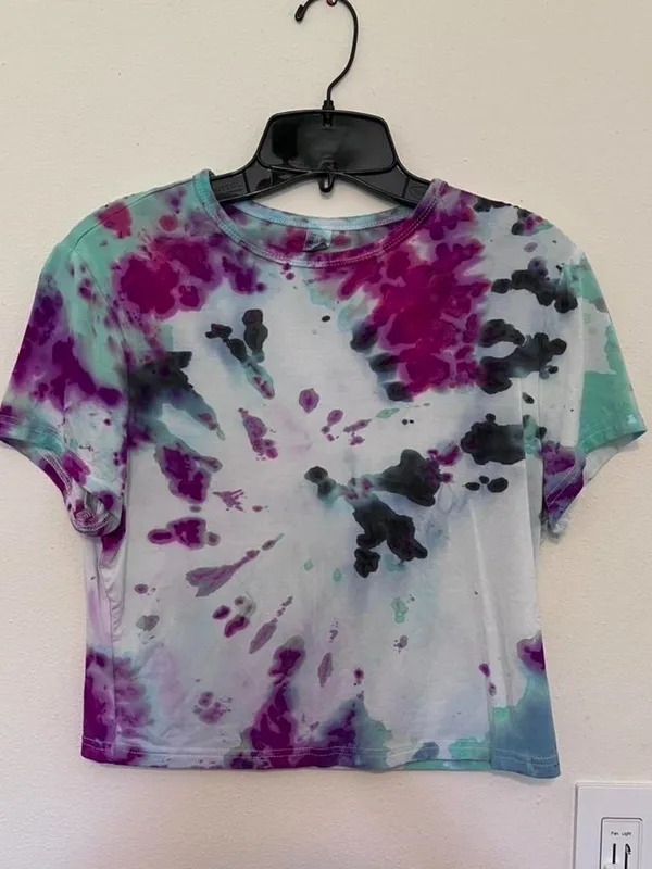 Amazon Tie Dye Crop Top - Image 2