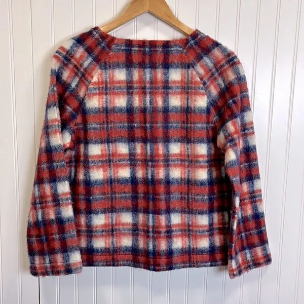 Madewell brushed plaid pullover top - Image 5