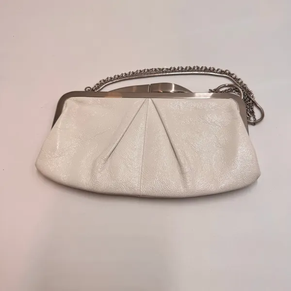 HOBO International Pearl Metallic Leather Frame Clutch Chain Shoulder Bag - Image 6