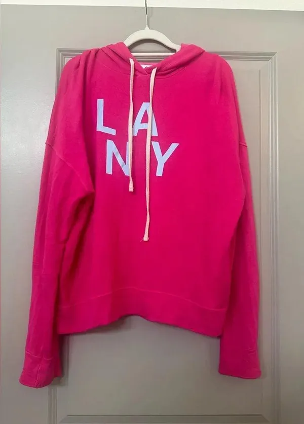 Sundry LA NY Sweatshirt Hoodie Raspberry Size 1 - Image 2