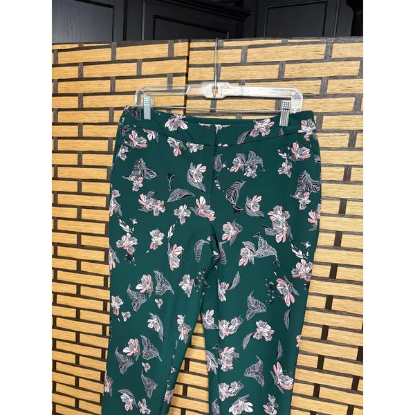 Eliane Rose Green‎ Floral Dress Pants Size 10 - Image 3