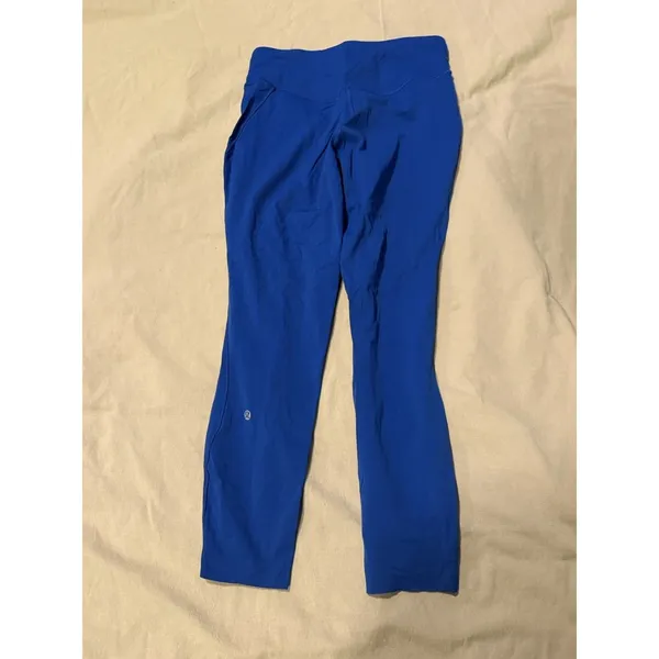Lululemon‎ Size 10 Base Pace HR Crop 23" Tight Leggings PSYH Psychic Blue - Image 7