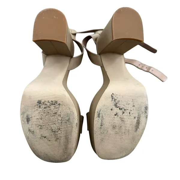 Nordstrom nude platform block heels size 8 - Image 6