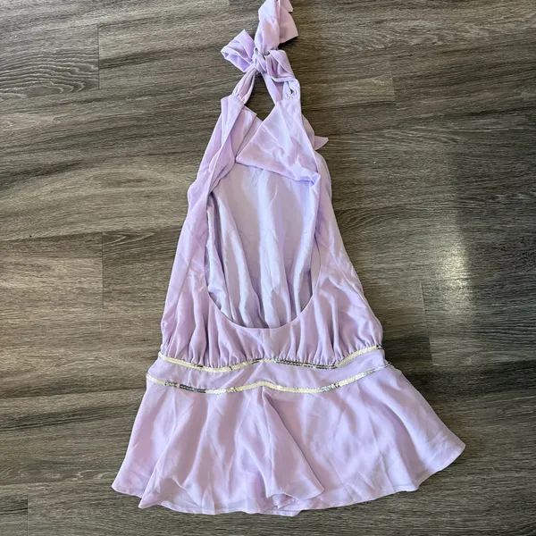 Peppermayo Time Will Tell Sequin Mini Dress - Lavender - Image 8
