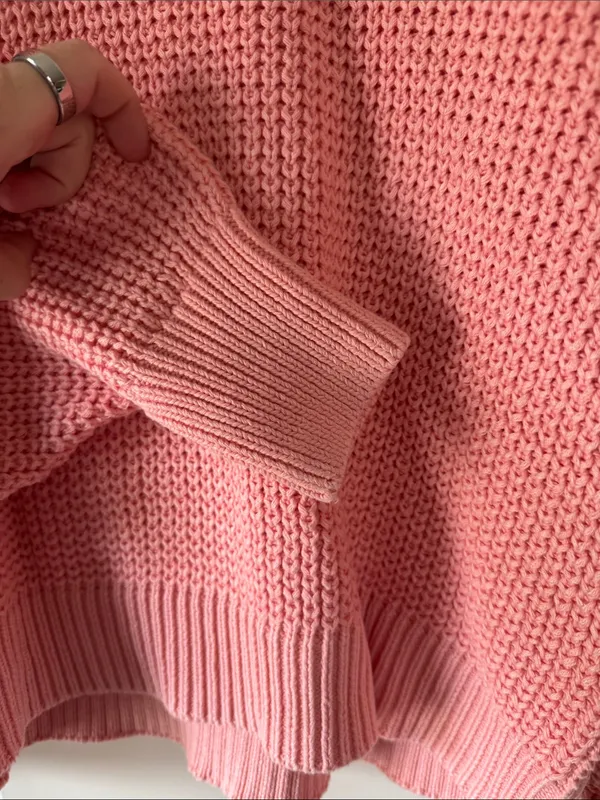 NWT Old Navy Coral Pink Crewneck Sweater / B48 - Image 3