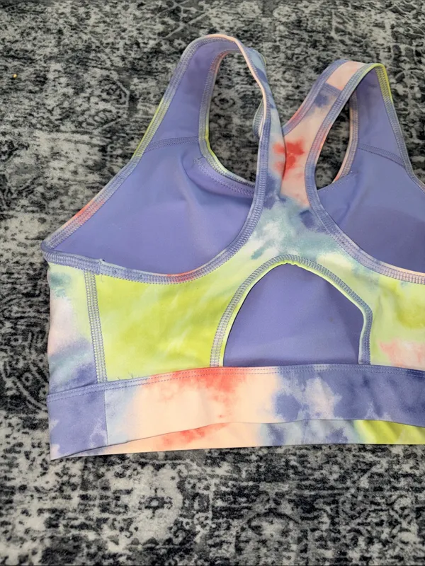 Women's Nike Dri-FIT Swoosh Pro Pack Bra Small-Support 1-Piece Pad Tie-Dye - Image 4