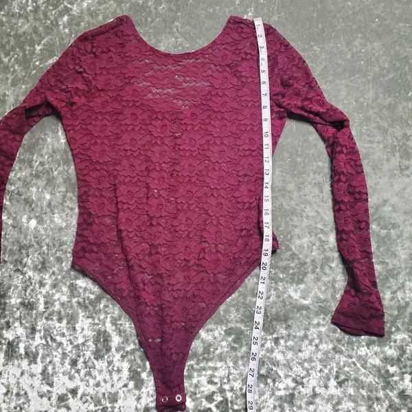 Forever 21‎ Lace Long Sleeve Bodysuit - Image 5