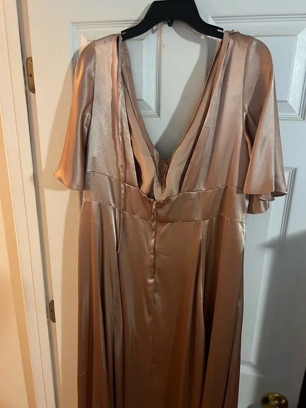 Bridesmaid/Formal Dress Gold Size 18 - Image 2