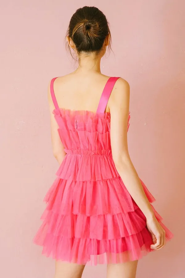 Pink Tulle Dress - Image 4