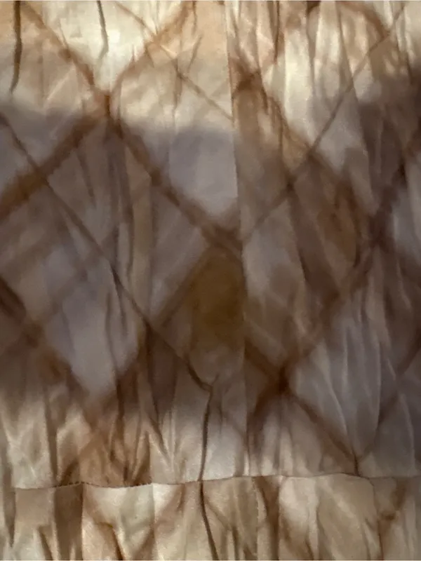 Vince Neutral Brown Diamond-Check Maxi Slip Dress - Image 3