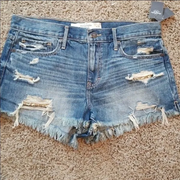 Abercrombie ✨ Destroyed Denim Shorts✨ - Image 3