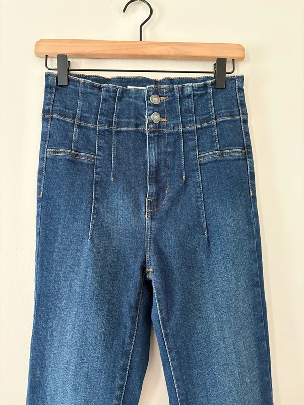 We The Free Jayde Flare Jeans Super High Rise Retro Inspired Size 26 - Image 6