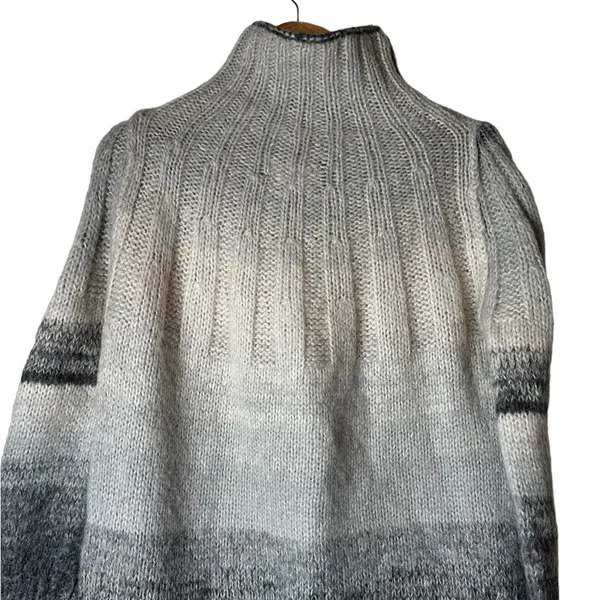 Anthropologie Mock Neck Sweater Oversized Cabin Western Boho Chic Winter - Image 9