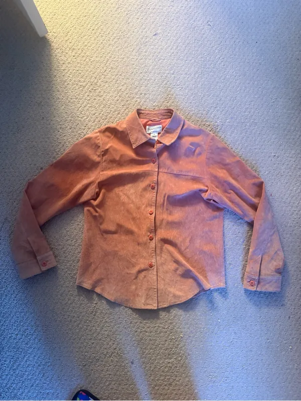 Pendleton Pink suede Button-Down Shirt jacket - Image 3