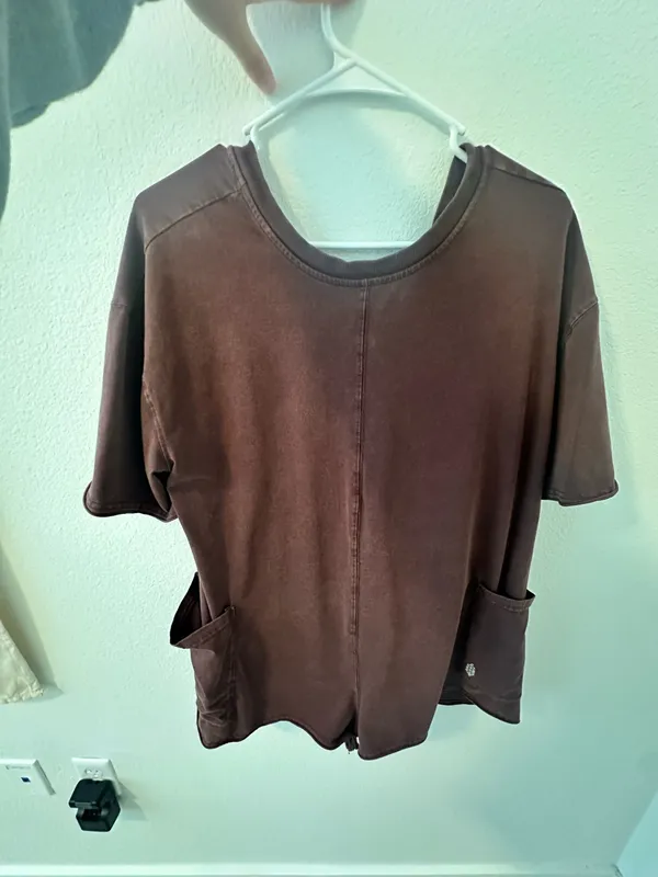 Brown Free People T-Shirt Romper - Image 2