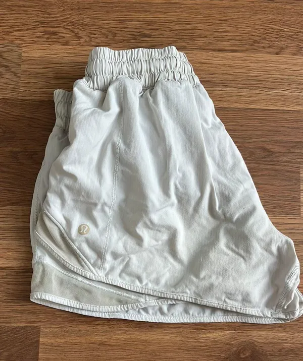White Lululemon Hotty Hot Shorts - Image 3