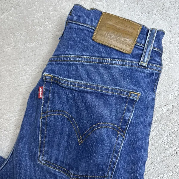 Women's Levi's 26x27 Premium Wide Leg Big E Button Fly‎ Jeans - Image 2