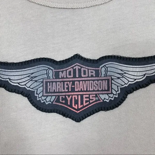 Harley Davidson Motorcycles Grey Logo Tshirt - Image 3