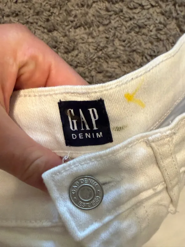 GAP Ivory Denim Mini Skirt - Image 3