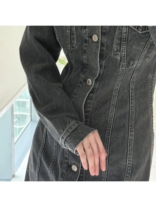 Helmut Lang denim mini dress - Image 2