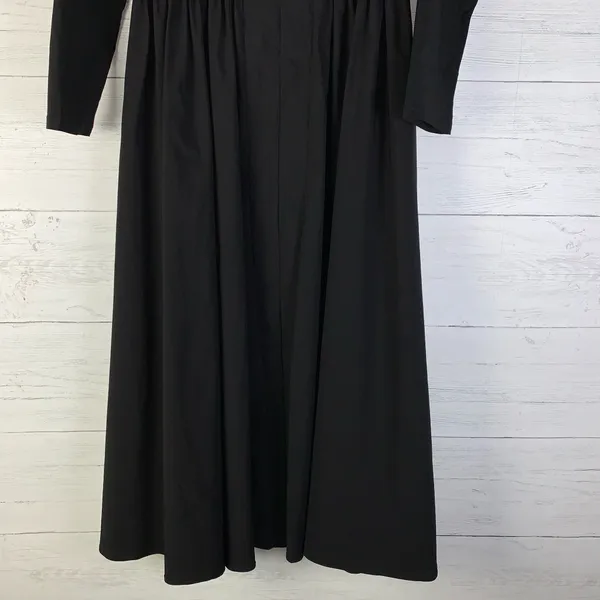 Parthea Long Sleeve Tie Back A-Line Dress - Black size M - Image 6