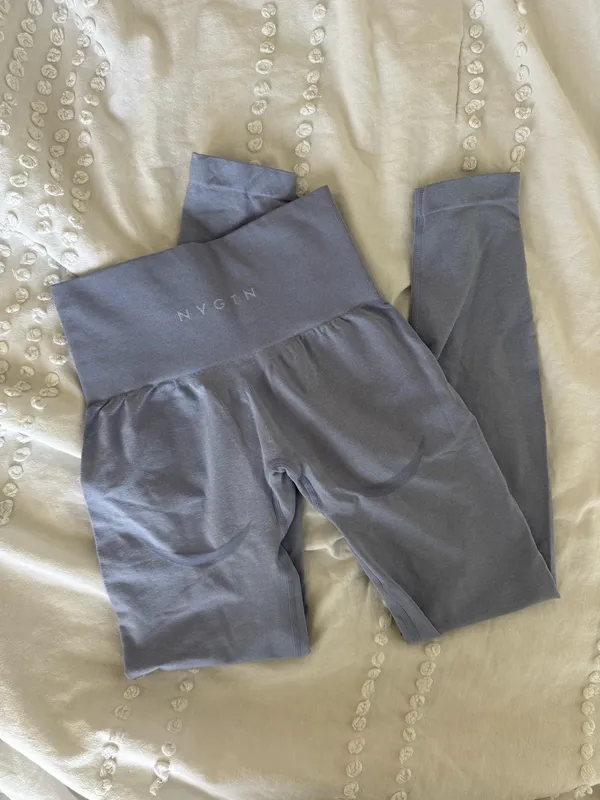 NVGTN Contour Leggings Blue - Image 2