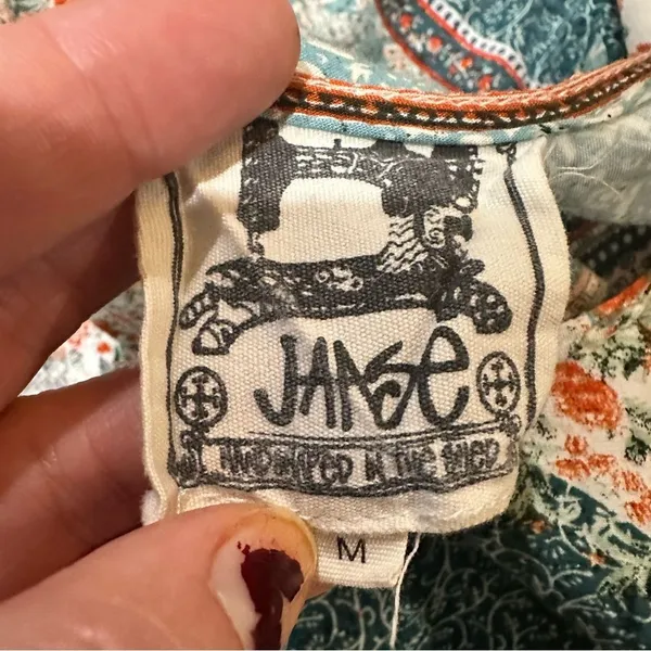 Anthropologie Jaase Blue Floral Long Sleeve Blouse – Size Medium - Image 10