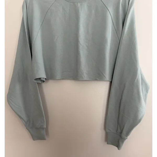 Alo Yoga Double Take Pullover Sweatshirt Green Women's Size XS - Image 5