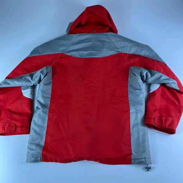 Vintage The North Face Jacket Womens XL Summit Series HyVent Red Gray‎ Hooded - Image 6
