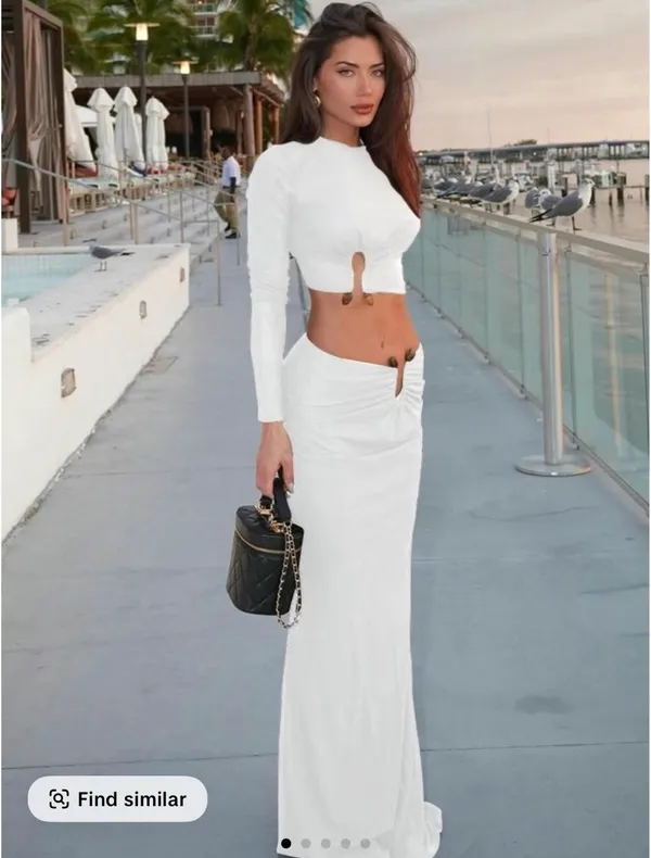 Local Boutique Matching Set White Size L - Image 2
