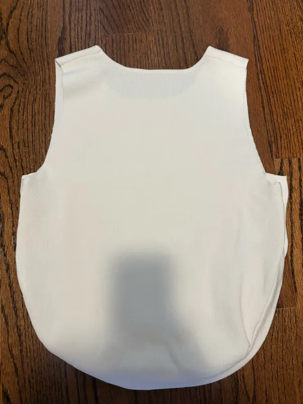 SheIn Ivory Button-Detail Knit Shell tank - Image 2
