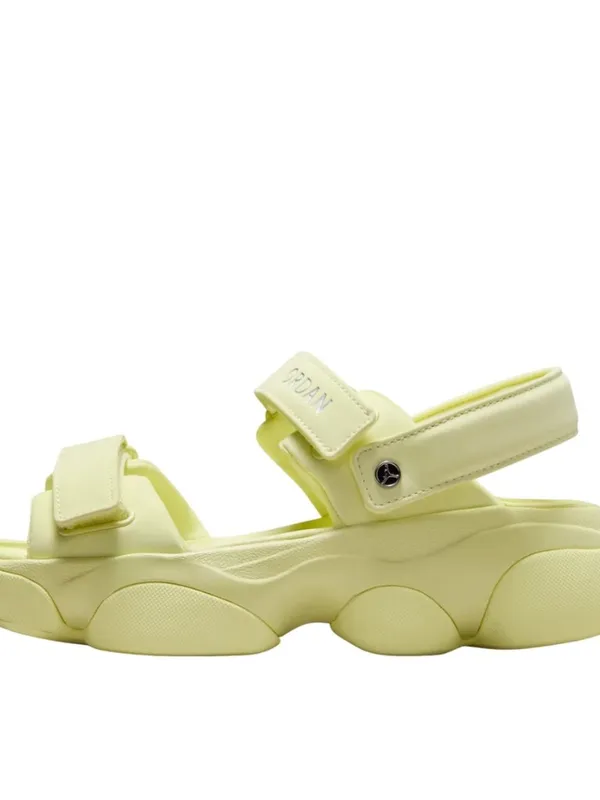 NEW Jordan Deja Sandal 9 M, LUMINOUS GREEN/ SILVER - Image 4