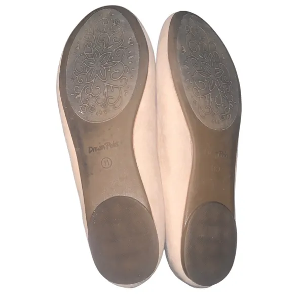 Dream Pairs Nude Ankle-Strap Ballet Flats Back Zip Womans 11 - Image 5