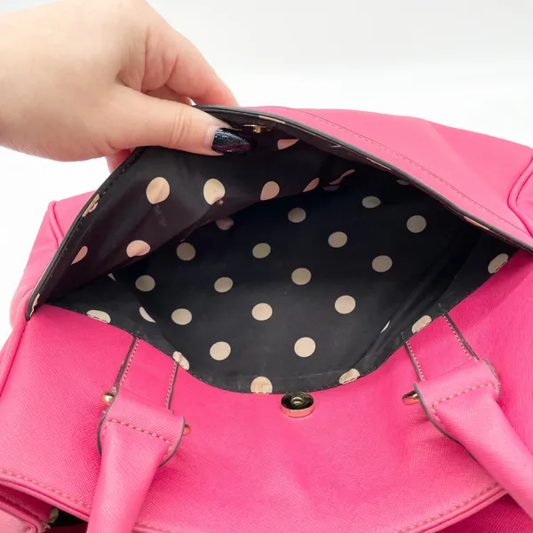 Anne Klein Satchel Shoulder‎ Bag Girly Pink Satchel Y2K Polished Elle Coquette - Image 8