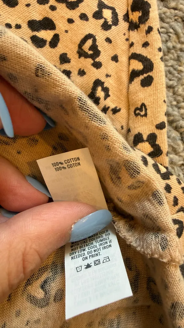 aerie Beige and Black Leopard Print Dress - Image 5