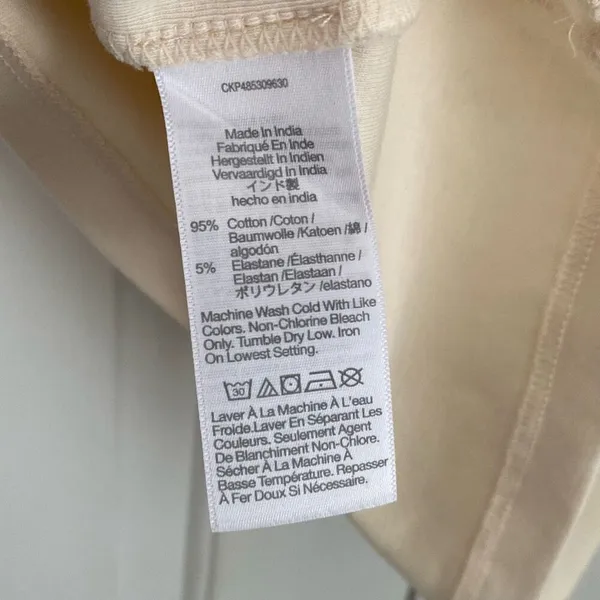 Madewell Raglan-Sleeve Baby Tee Antique Cream S NWT - Image 6