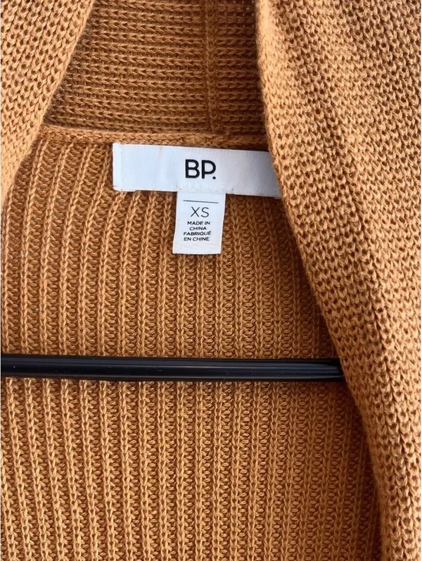 BP Brown Long Open Cardigan XS/S - Image 5