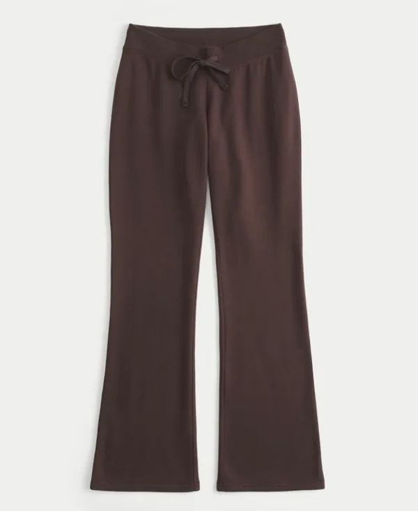 brown bootcut sweatpants - Image 2