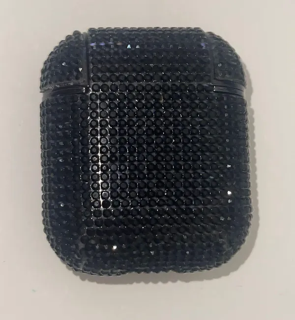 AirPods Black Rhinestone Cover - Image 3
