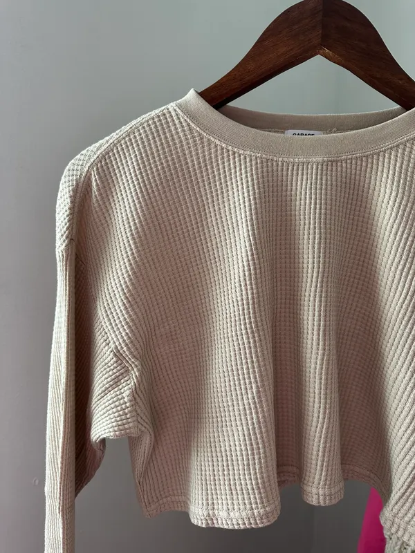 Garage NWOT Waffle Knit Long Sleeve - Image 2