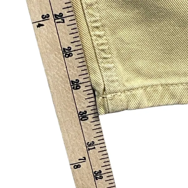 Reclaimed Vintage Cross Over‎ Button Fly Dad Jeans Womens 24 Stone Tan High Rise - Image 8