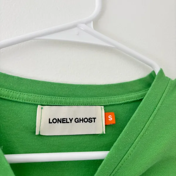 Lonely Ghost Green Text Me Tee  - Image 3