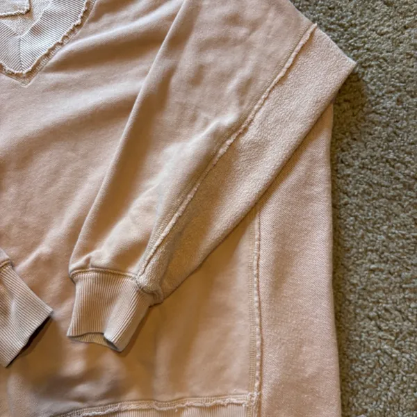 Aerie Tan Oversized Sweatshirt Size M - Image 4