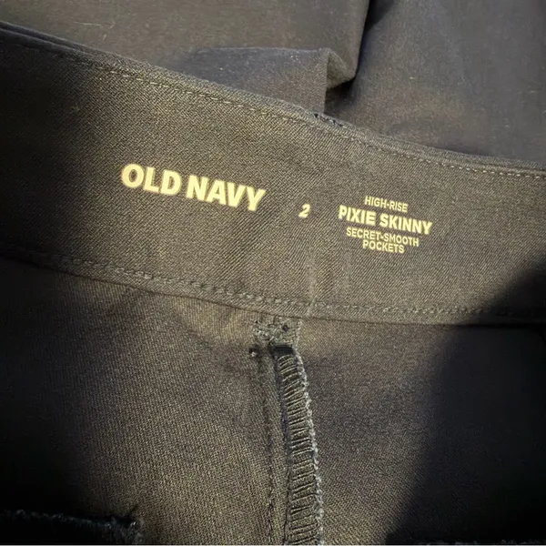 Old Navy Pixie Skinny Ankle Pants Womens 2 Navy High Rise Stretch NWT - Image 5