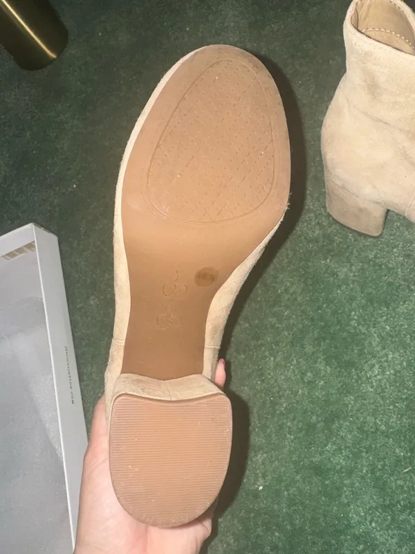 Ankle Suede Tan Boots Size 6 - Image 4