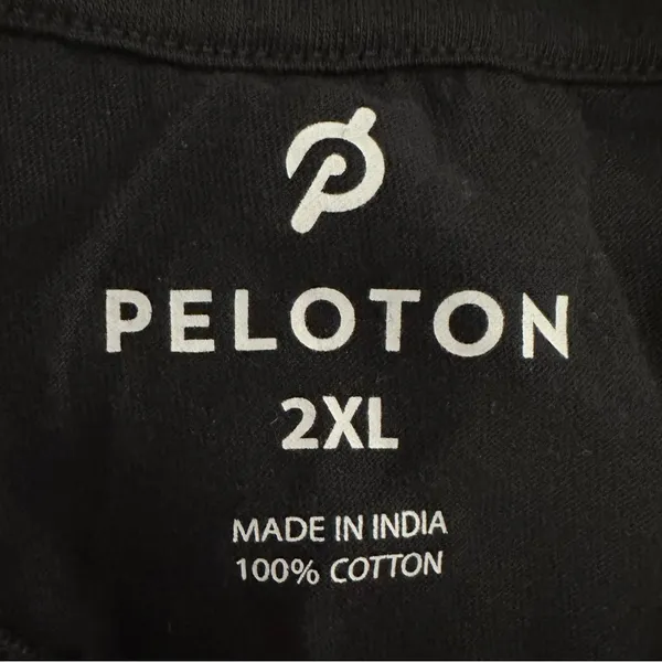 Peloton 100 Century Black White Tshirt Size 2XL - Image 2