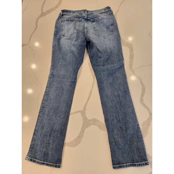 a.n.a. Women's 6 Mid-Rise Slim Bootcut Jeans Medium Wash Blue Denim Y2K - Image 5