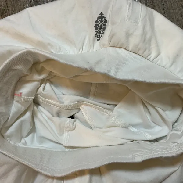 Free People Movement White Skort Tennis Athletic Activewear Skirt Shorts Pocket - Image 8